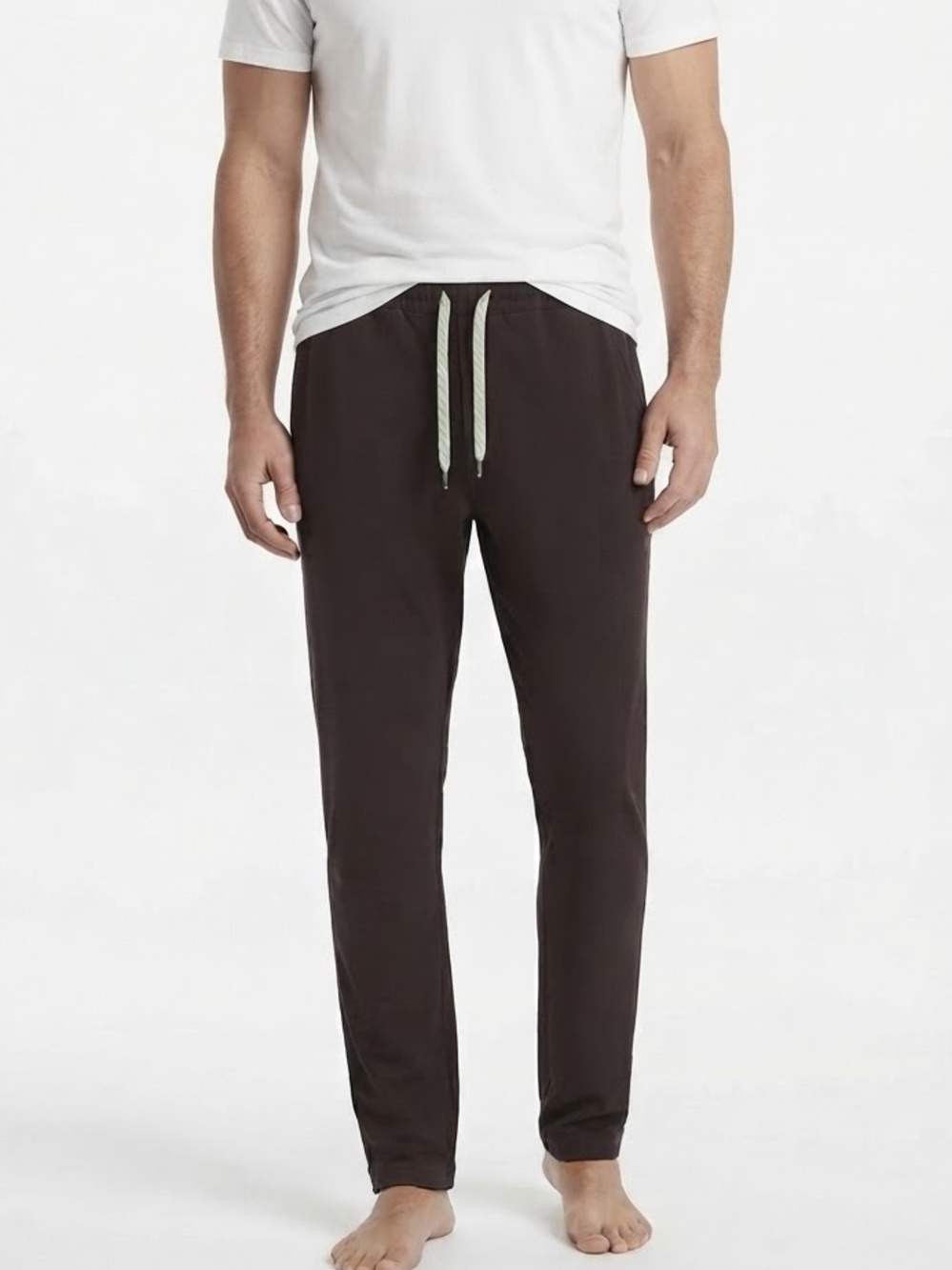 Vuori Ponto Performance Pants Mens Small Espresso Brown DreamKnit Jogger V418